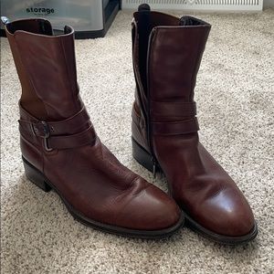 Brown booties